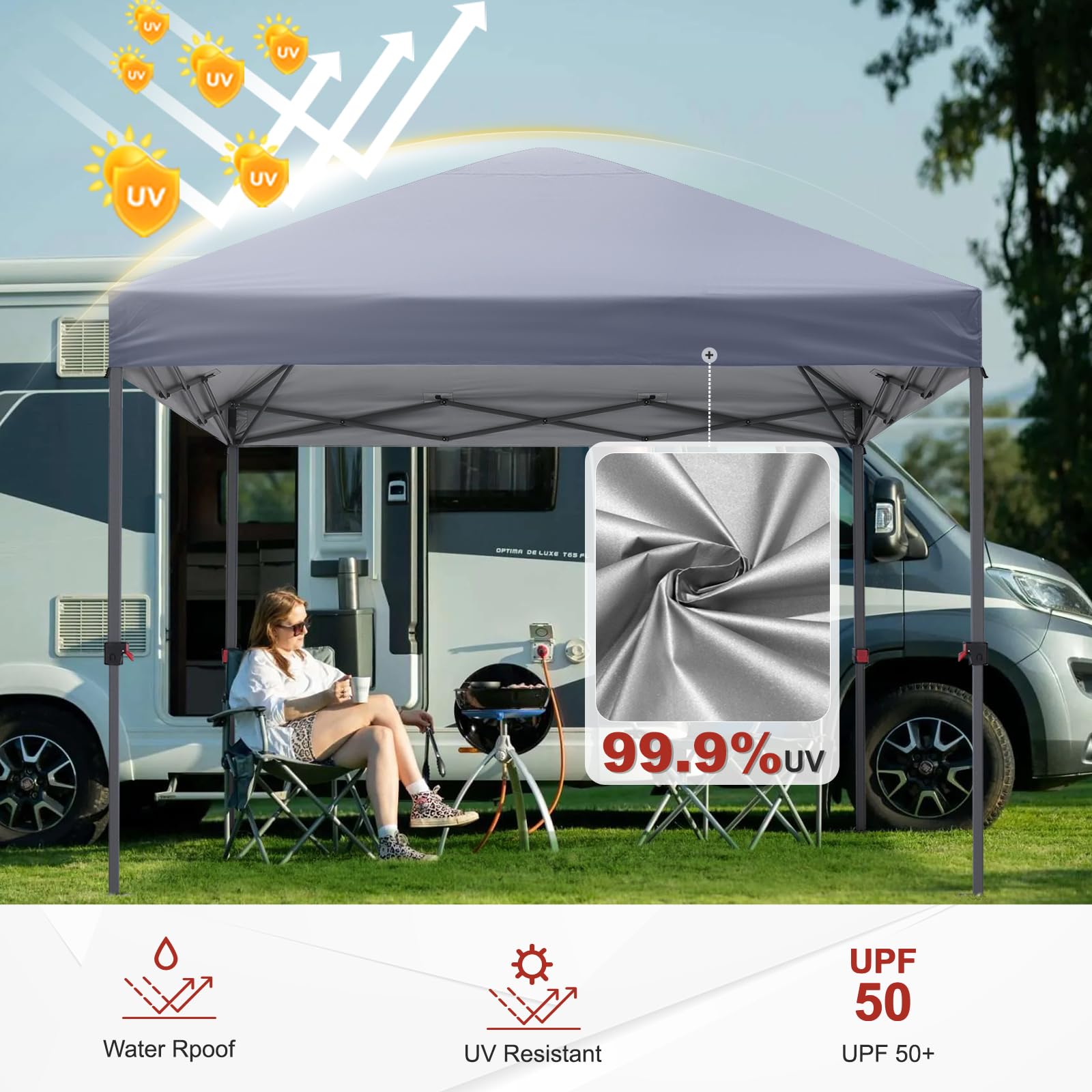 Amazon | ABCCANOPY タープテント ワンタッチ センターロック 3m/2.5m